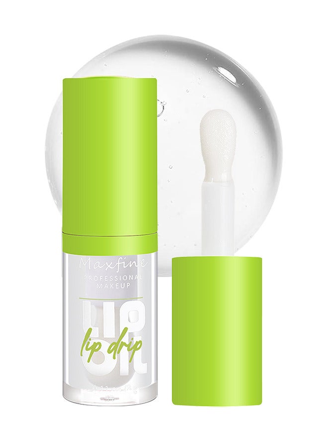 Maxfine Big Brush Head Lip Oil, Ultra-Hydrating And Nourishing, Smooth Glossy Finish Lip Glow Oil, Shiny And Vegan Tinted Lip Gloss, Non-Sticky Formula  - Image 1
