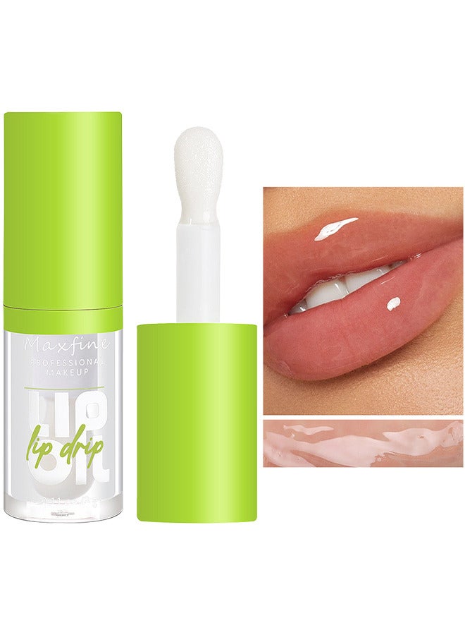 Maxfine Big Brush Head Lip Oil, Ultra-Hydrating And Nourishing, Smooth Glossy Finish Lip Glow Oil, Shiny And Vegan Tinted Lip Gloss, Non-Sticky Formula  - Image 2