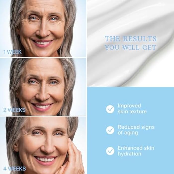 ESSENLIS Face Moisturizer Collagen Cream, Anti Aging Face Cream with Retinol Hyaluronic Acid Vitamin B, Day & Night Anti-Wrinkle Moisturizing Cream for Women & Men, 1.7 Fl Oz - Image 2