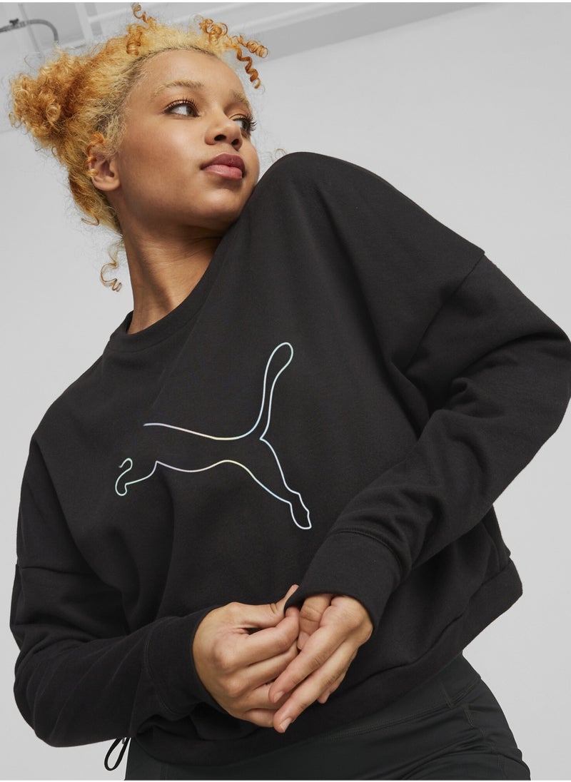 PUMA Nova Shine Womens Training Sweatshirt  - Image 3