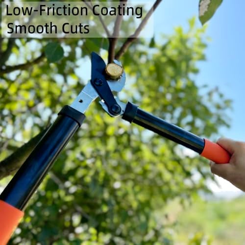 KLDOLLAR Loppers Tree Trimmer Branch Cutter with Powerful Gear Action, Super Pruner Tree Clippers Tree Pruner, Chops Thick Branches Ease, Sharp Steel Blade with 1.3 Inch Cutting Capacity(15 Inch) - Image 2