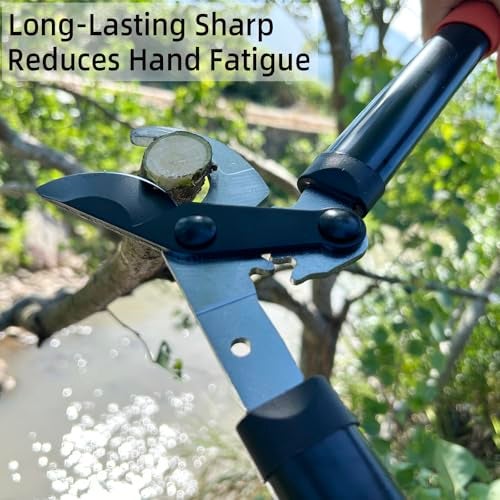 KLDOLLAR Loppers Tree Trimmer Branch Cutter with Powerful Gear Action, Super Pruner Tree Clippers Tree Pruner, Chops Thick Branches Ease, Sharp Steel Blade with 1.3 Inch Cutting Capacity(15 Inch) - Image 4