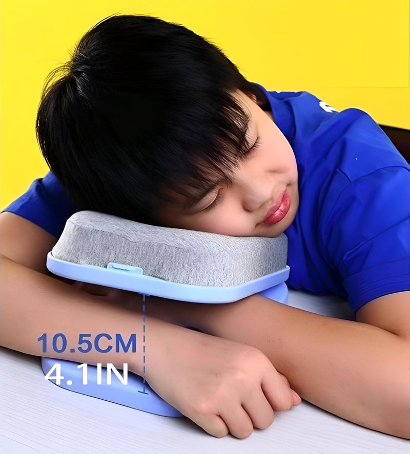 DeskDream - Portable nap pillow for work or school environments, combining soft rebound foam, breathable fabric, and ergonomic contour to ease neck pressure and enhance comfort Color as shown - Image 2