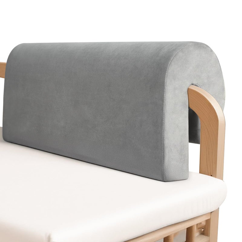 Smashier Toddlers' Bed Rail Bumpers Protector, Children's Bed Guardrail Padding, Soft Cushioned Barrier, Increased Height, Easy to Install, Washable Cover, Fits Floor, Bunk & Loft, 2.3 Ft, Gray, 1Pack - Image 1