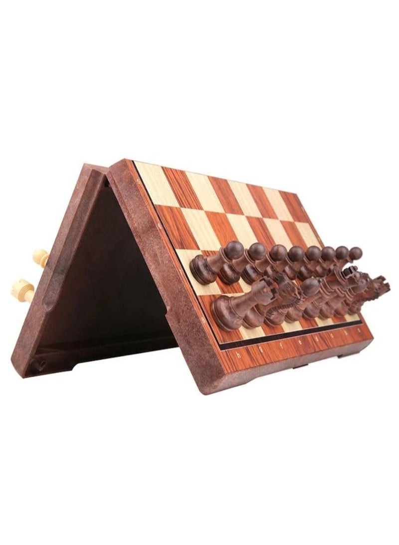 Rubik لعبة الشطرنج المغناطيسية، لوحة شطرنج قابلة للطي للتخزين المحمولة للأطفال/الأولاد/البالغين أفضل هدية (كبيرة، 31.5 سم × 27 سم) - Image 2