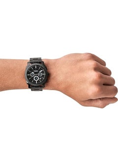 FOSSIL Fossil Machine Chronograph Stainless Steel Quartz Watch - Black -FS4552  - Image 4