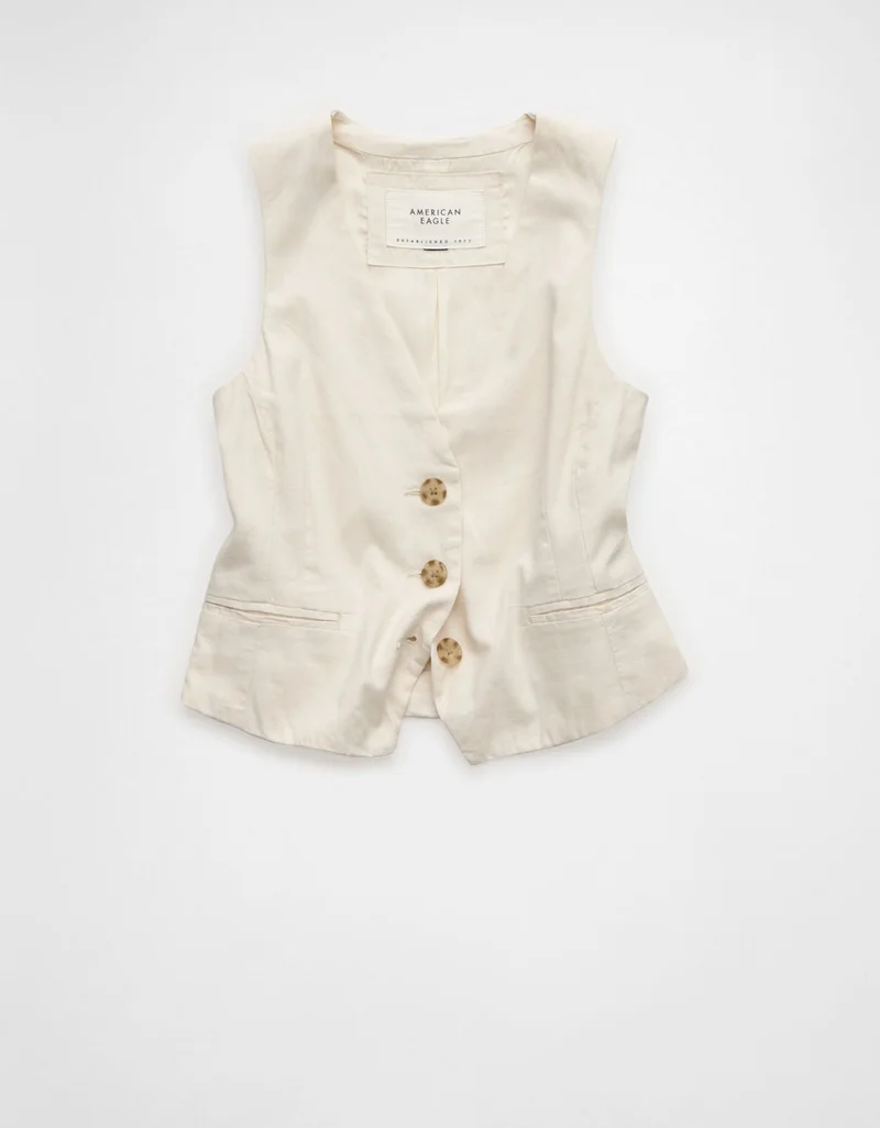 American Eagle  AE Woven Vest for Women | Best Price UAE