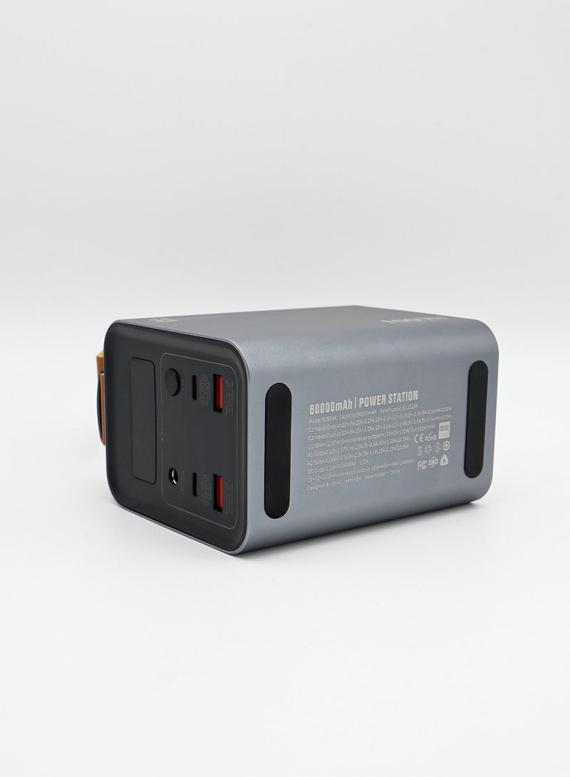 Sonic jeem Power Bank Power Station 100W 60000mAh Fast Charging 5 Ports (SJ504A) - Image 2