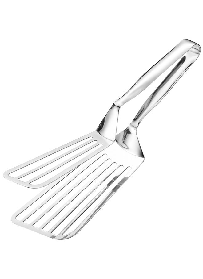 Generic Food clip rectangle stainless steel serving handle - silver  - Image 1
