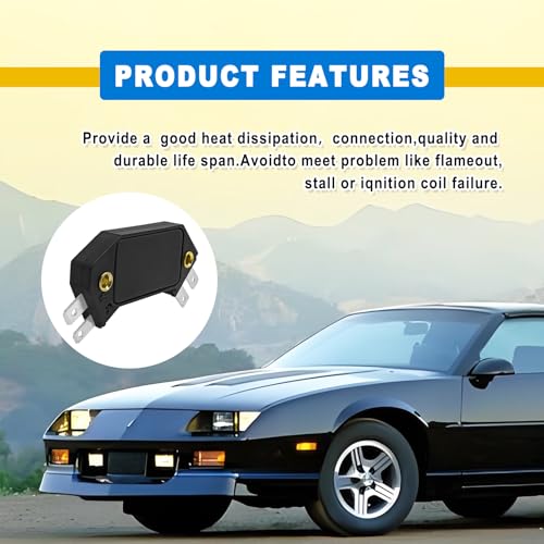 SYudwen 1875990 4 Pin Performance Ignition Module, Compatible with 1974-1988 Chevy Pontiac Olds Bulck, Replace OE #LX301, DM1906, 1190357, 4419628 (Pack of 1pcs Black) - Image 4