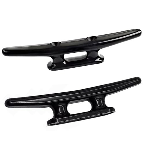 Laorde Nylon Boat Cleats Black, 4"/5"/6"/8", Marine Grade Dock Cleats for Rope, Kayak, Mooring, Canoe, Maritime Decor, Tie Down (4 inch 4 Pack) - Image 2