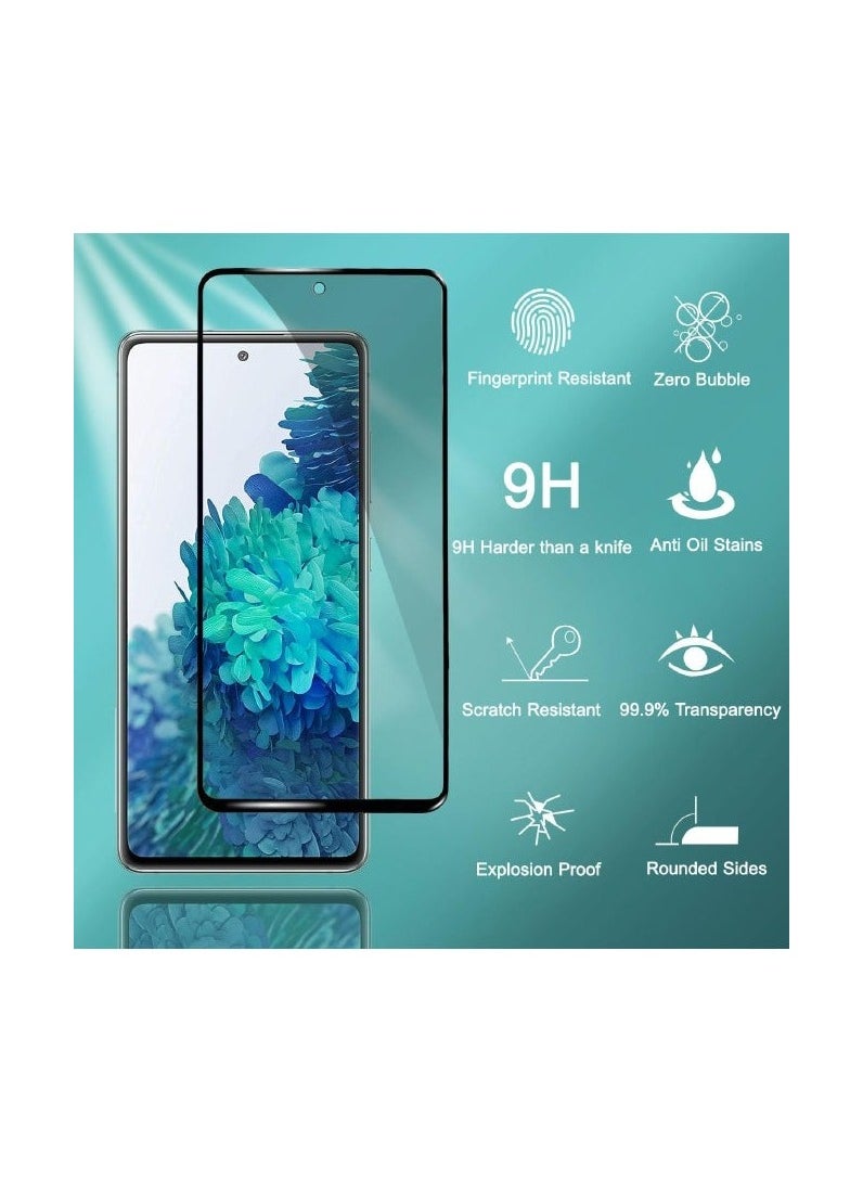 Generic - Samsung Galaxy A55 Privacy Screen Protector with Camera Lens Protector, Fingerprint Unlock Support,Touch Sensitive, Bubble Free 9H Hardness Anti-Scratch Screen Protector for Samsung A55 5G (2+2 Pack) - Image 1