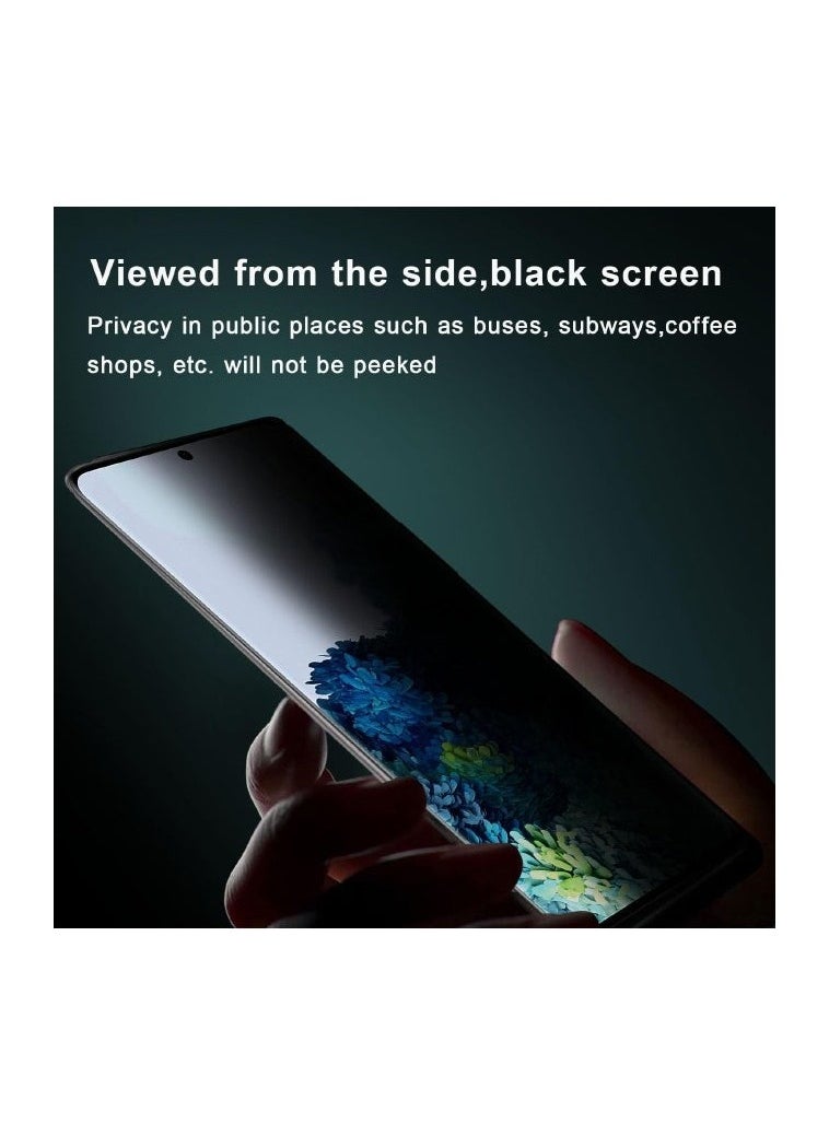 Generic - Samsung Galaxy A55 Privacy Screen Protector with Camera Lens Protector, Fingerprint Unlock Support,Touch Sensitive, Bubble Free 9H Hardness Anti-Scratch Screen Protector for Samsung A55 5G (2+2 Pack) - Image 1
