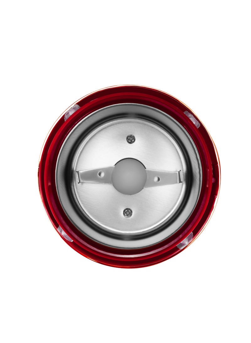 Electric Coffee Grinder 200W - Red - Image 3