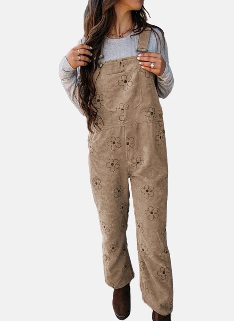 YUNIQEE Women Printed Straight Leg Dungarees