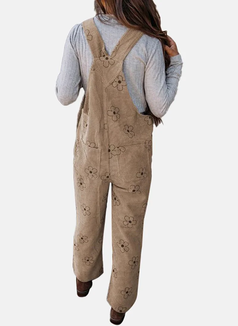 YUNIQEE Women Printed Straight Leg Dungarees