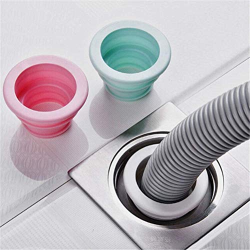 KPNG Drain Pipe Seal Hose Silicone Plug Sealing Kitchen Pipe Deodorant Sewer Seal Ring Washing Machine Drain Pipe Connector for Floor Drain Basin Bathroom Sink Laundry Room (1 Piece, Color:White) - Image 3