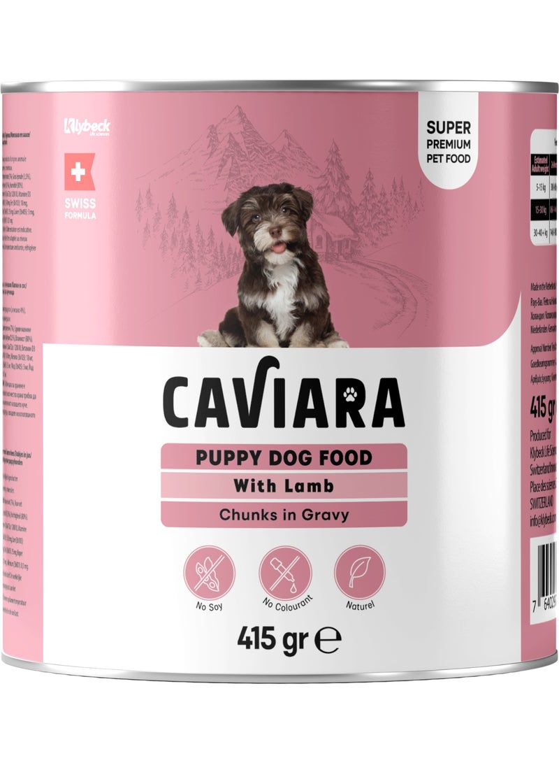 Caviara Can Food for Puppy Dogs with  Lamb CIG  415 gr