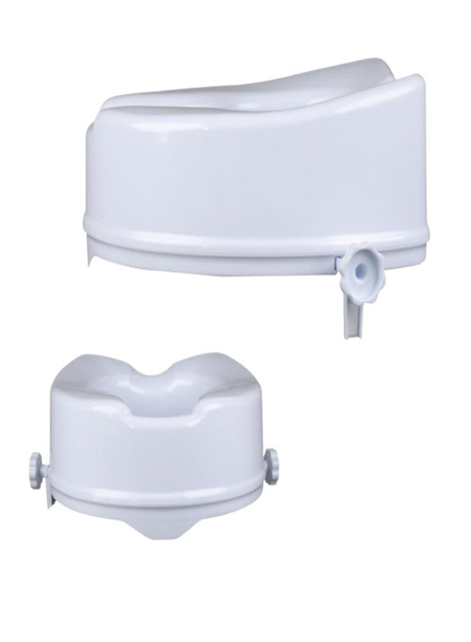 Rossify Commode Elevator 6 Inch | Raised Toilet Seat for Elderly, Patients & Knee Surgery Recovery | Lightweight, Stable & Easy Installation | Bathroom Safety Aid (6 Inch) - Image 3