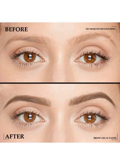 DNM Tinted Thickening Brow Mascara,Brow Fast Sculpt,Waterproof, Transfer-proof, Brush to Fill in Eyebrows and Cover Gray Hairs - Cruelty Free - Light Medium Brown (1pc 01 Taupe)  - Image 4