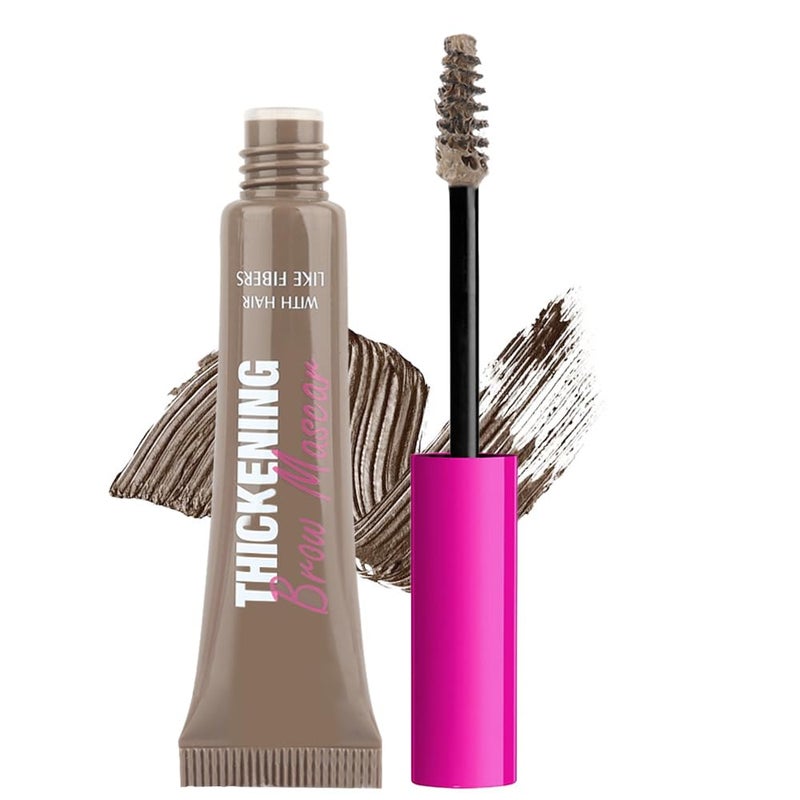 BINGBRUSH Tinted Thickening Brow Mascara,Brow Fast Sculpt,Waterproof, Transfer-proof, Brush to Fill in Eyebrows and Cover Gray Hairs - Cruelty Free - Light Medium Brown (1pc 01 Taupe) - Image 1