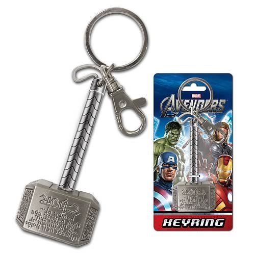 Marvel Thor Hammer Pewter Key Ring,Grey-light - Image 2