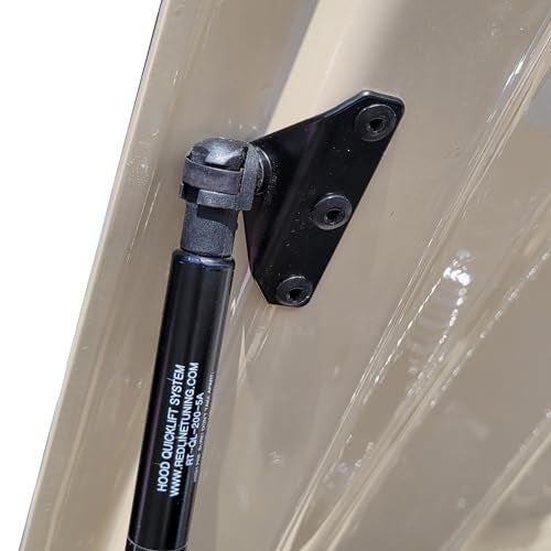 Redline Tuning 21-11012-02 Hood QuickLIFT-Plus System Compatible with Ford Mustang and Mercury Capri 1979-1998 (All Black Components) - Image 3