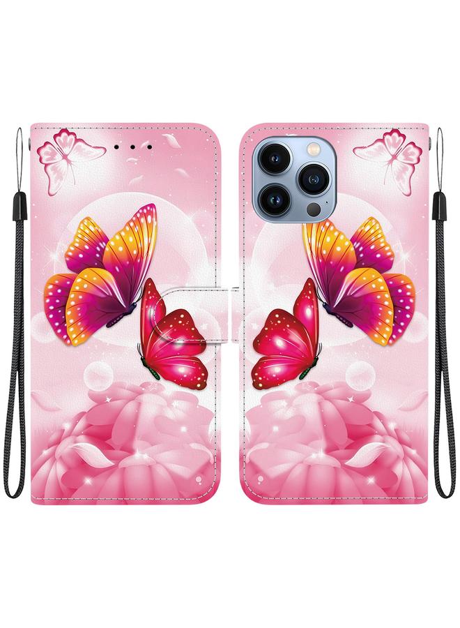 S-TOP Case For iPhone 12 / 12 Pro Crystal Texture Colored Drawing Leather Phone Case - Image 1