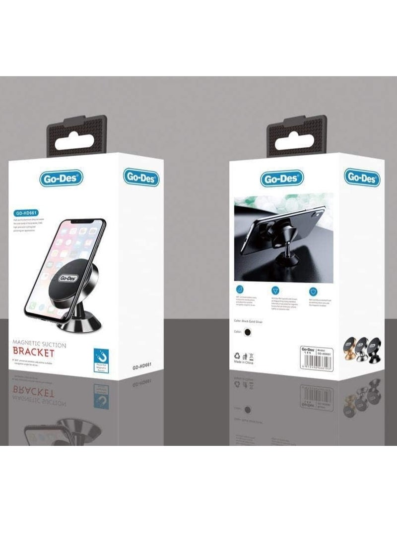 GO-DES Magnetic suction brackest 360 Black - Image 2