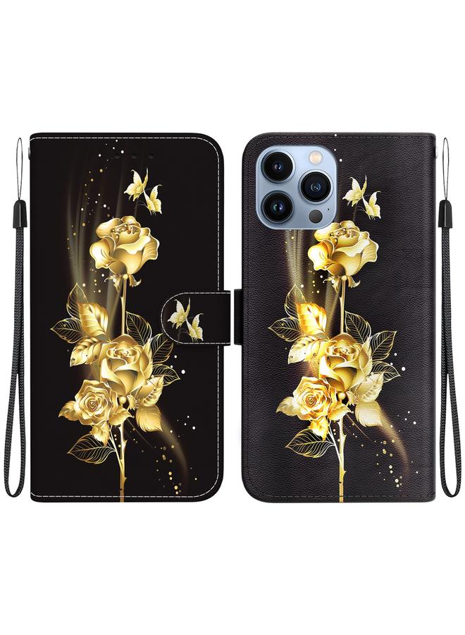 S-TOP Case For iPhone 15 Pro Max Crystal Texture Colored Drawing Leather Phone Case - Image 1