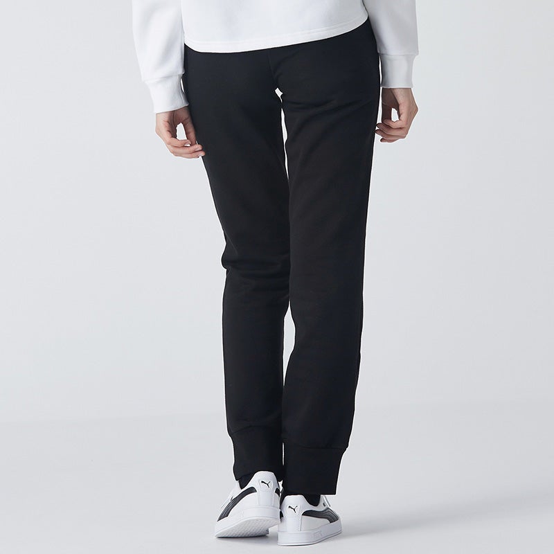 PUMA (WMNS) PUMA Essentials Sweatpants 'Black White' - Image 5