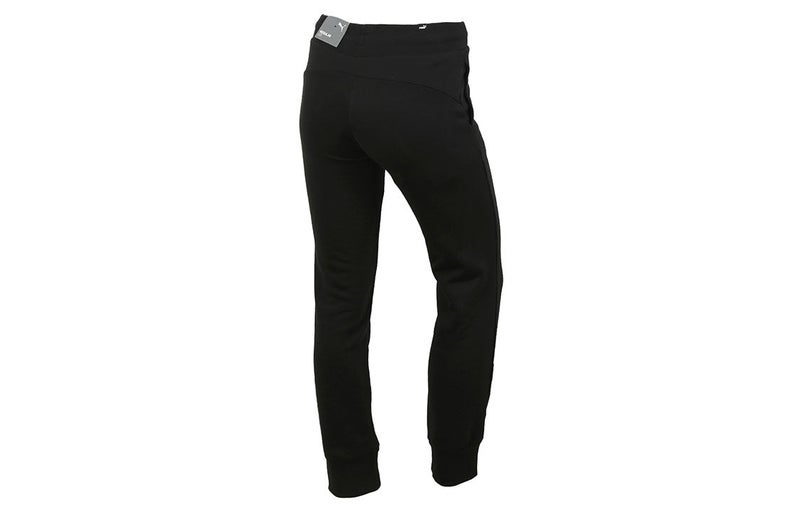 PUMA (WMNS) PUMA Essentials Sweatpants 'Black White' - Image 3