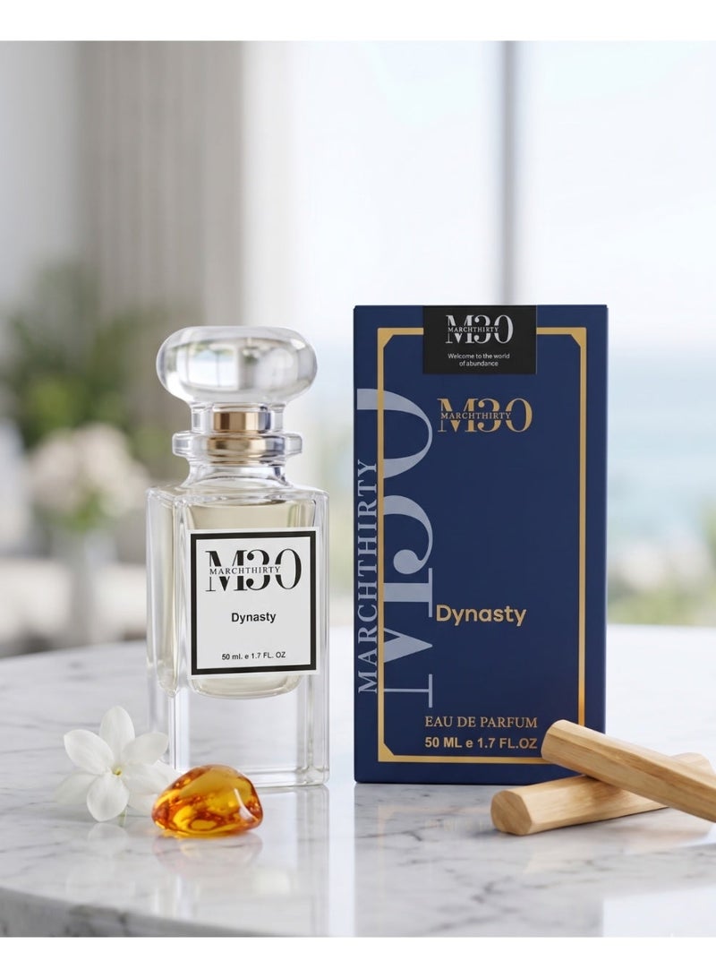 March Thirty MARCHTHIRTY M30 Dynasty Eau de Parfum – Ultra-Premium Luxury Oud Wood & Orange Scent (50ml) - Image 3