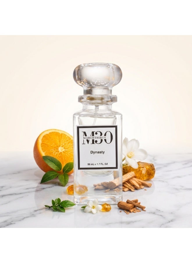 March Thirty MARCHTHIRTY M30 Dynasty Eau de Parfum – Ultra-Premium Luxury Oud Wood & Orange Scent (50ml) - Image 5