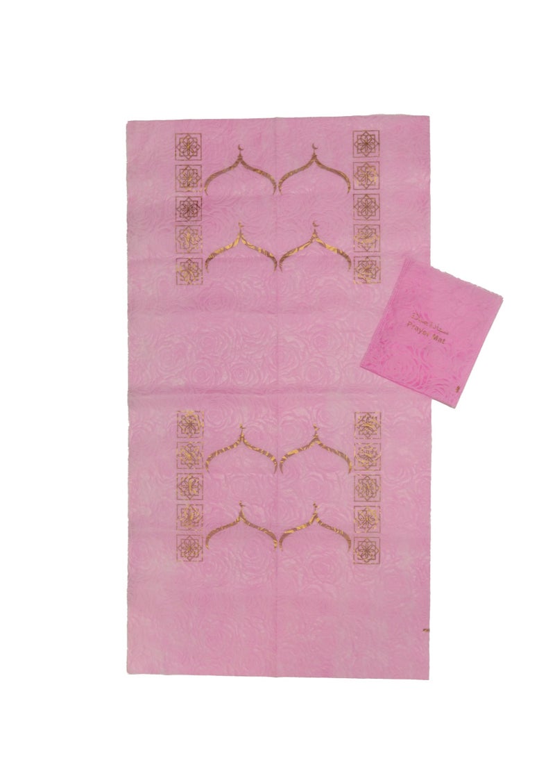 2 sets of Non-Woven Eco-Friendly Pocket Pink Prayer Mat: Lightweight for Office, Travel - Image 3