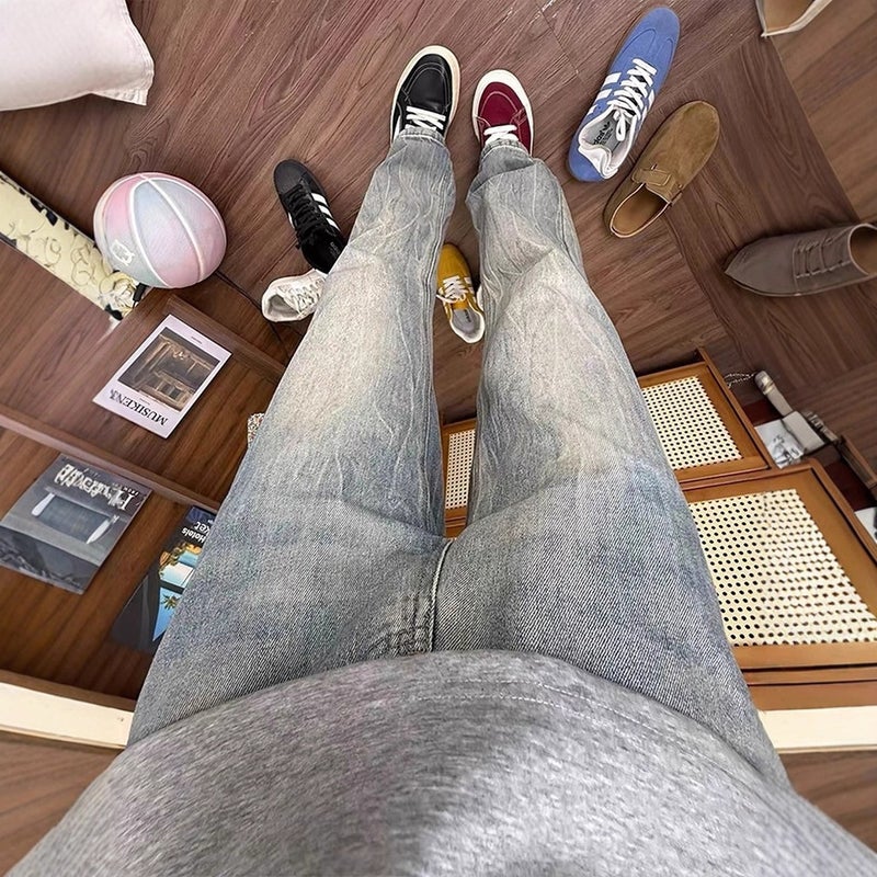 Unisex Casual Daily Denim Jeans - Image 3