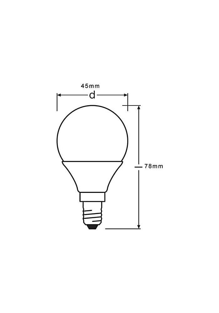 OSRAM Osram Parathom Retrofit CL P 4W/827 Warm White E14 - Pack of 10 - Image 5