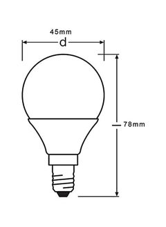 Osram E14 LED Bulb 4W Warm White Retrofit Class P 827 / 2700K  - Image 4