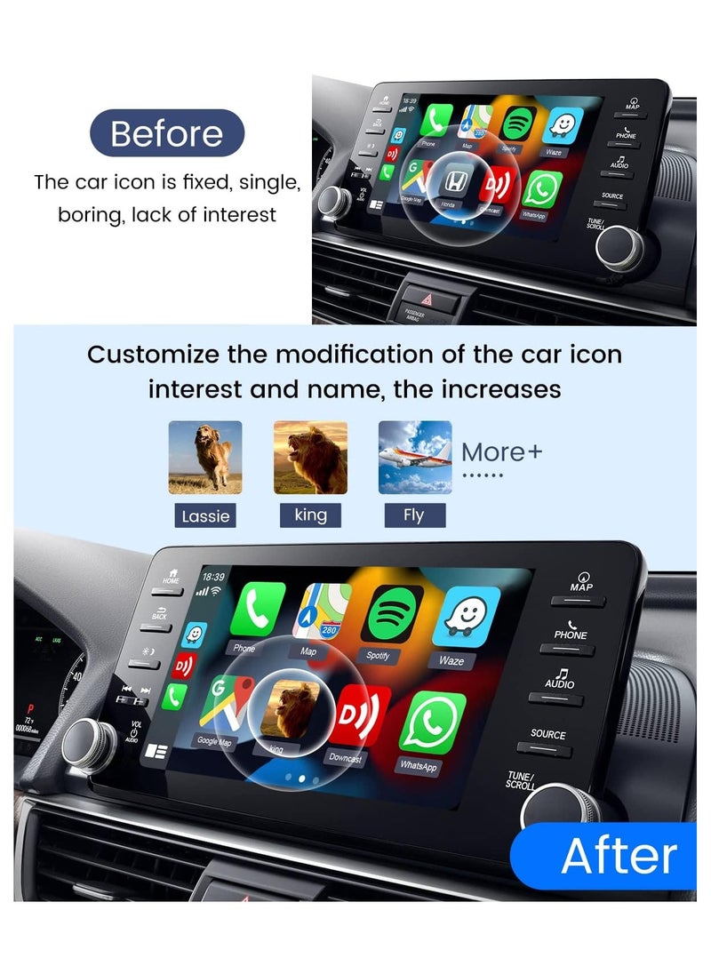 Carlinkit - Carlin kit 4.0 Wired To Wireless CarPlay Android Auto Adapter  Car Dangle Plug And Play Easy Install Auto Connect  Fit for Factory Wired CarPlay Cars - Image 1