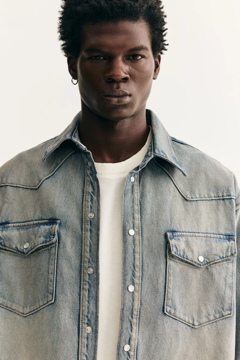 H&M Oversized Fit Denim shirt