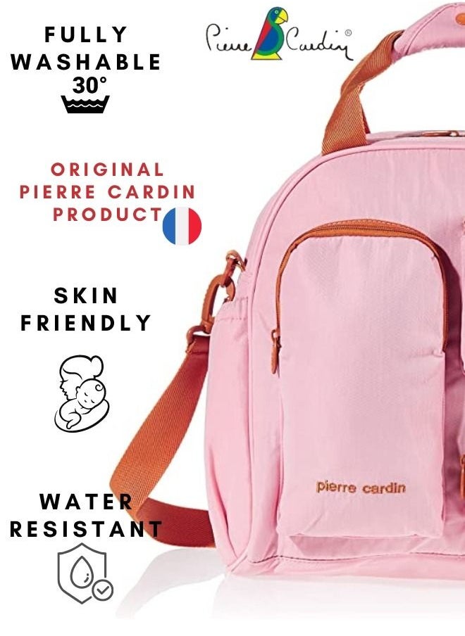 pierre cardin - Diaper Bag Set of 5 comes with a changing mat bottle warmer and waterproof compartment for wet and grubby items and is made of skin friendly materials - Image 1