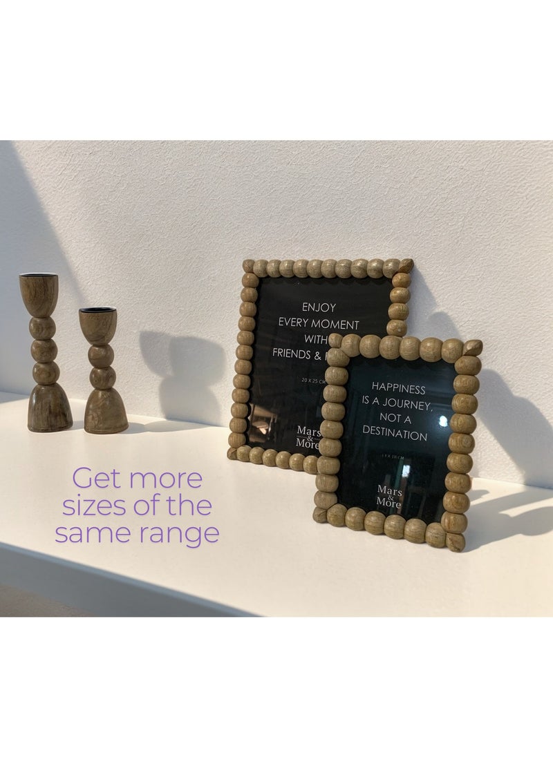 Mars & More - Handcrafted Wooden Bubbles Photo Frame 15x20 cm by Artesania - Image 1