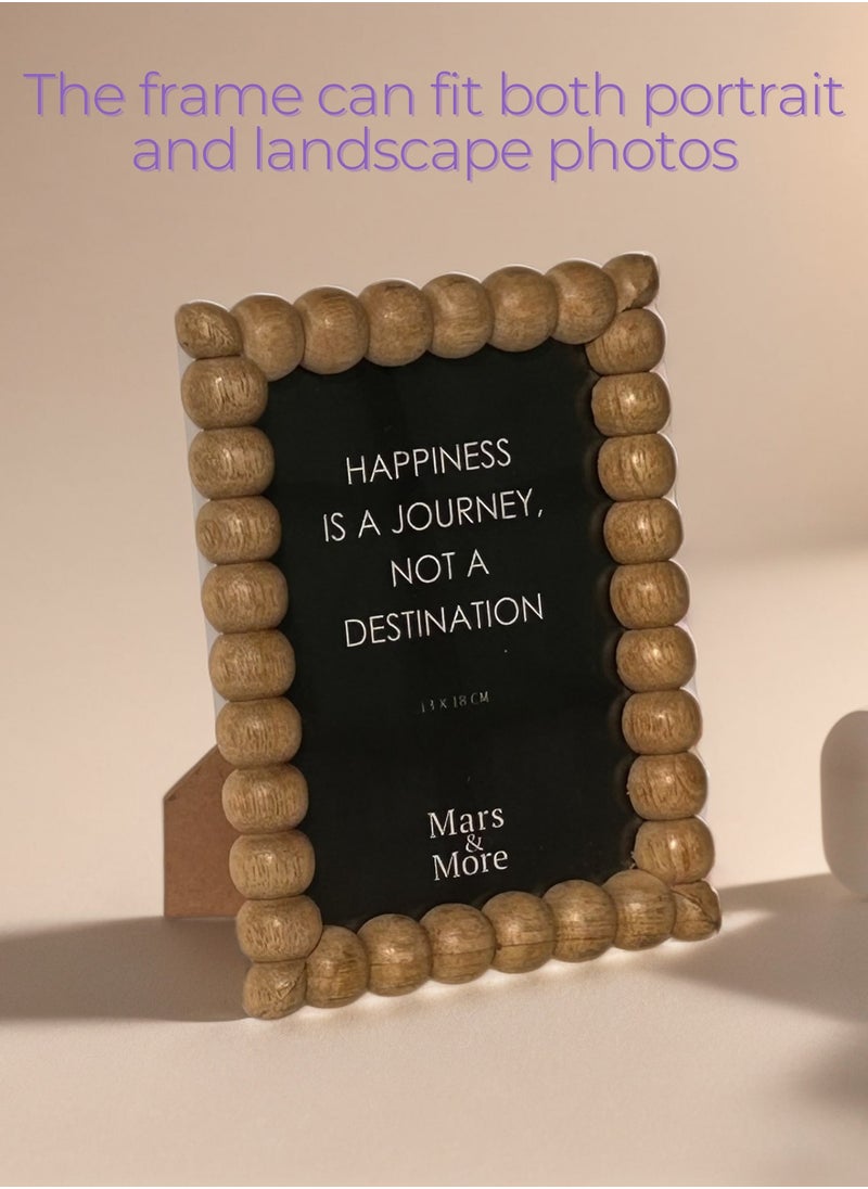 Mars & More - Handcrafted Wooden Bubbles Photo Frame 15x20 cm by Artesania - Image 1
