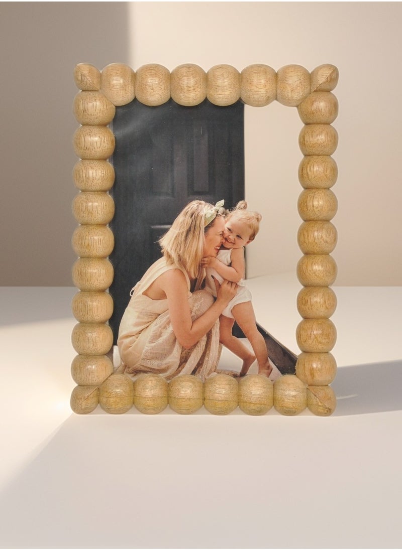 Mars & More - Handcrafted Wooden Bubbles Photo Frame 15x20 cm by Artesania - Image 1