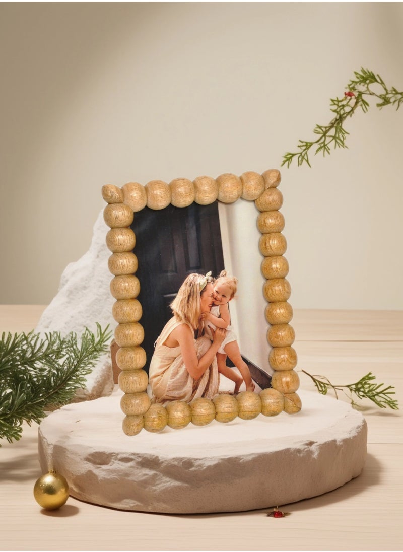 Mars & More - Handcrafted Wooden Bubbles Photo Frame 15x20 cm by Artesania - Image 1