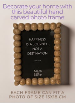 Mars & More Handcrafted Wooden Bubbles Photo Frame 15x20 cm by Artesania  - Image 5