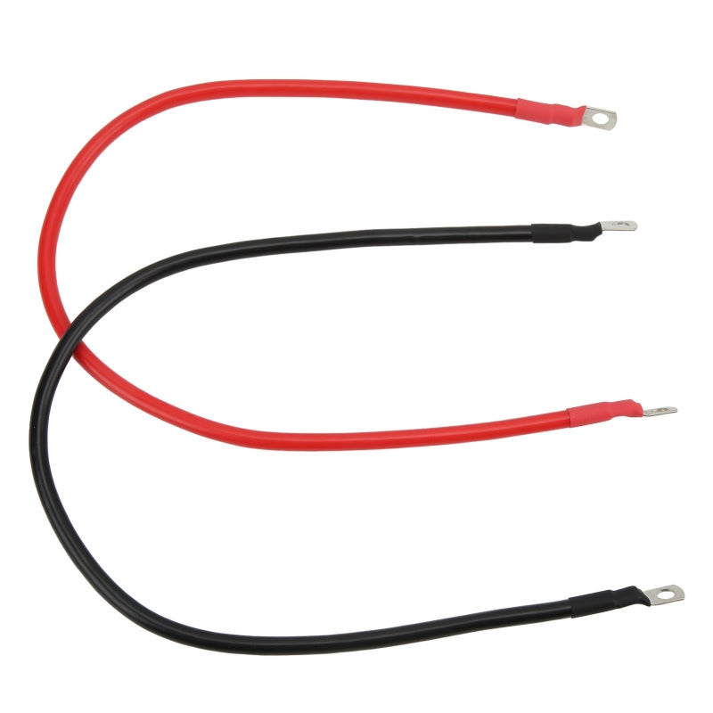 Battery Inverter Cable 8AWG Pure Oxygen Free Copper - Tin Plated Terminals Power Inverter Wire - PVC Insulated Battery Inverter Cable Set for Automotive Solar Marine - Image 1