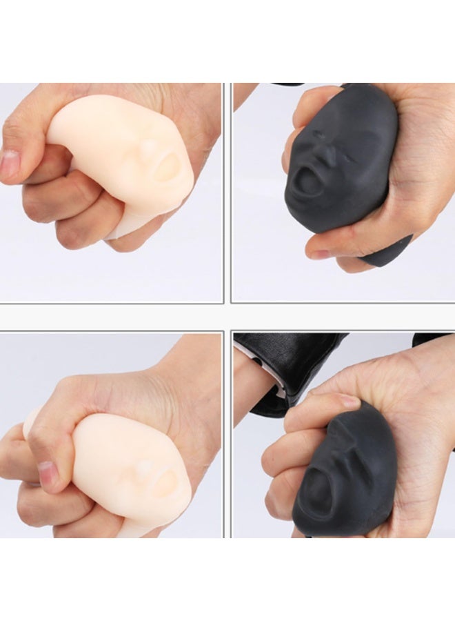 fantasize Human Face Emotion Balls, Squeeze Toy, Fidget Toys, Stress Relief, Black, All Ages - Image 4