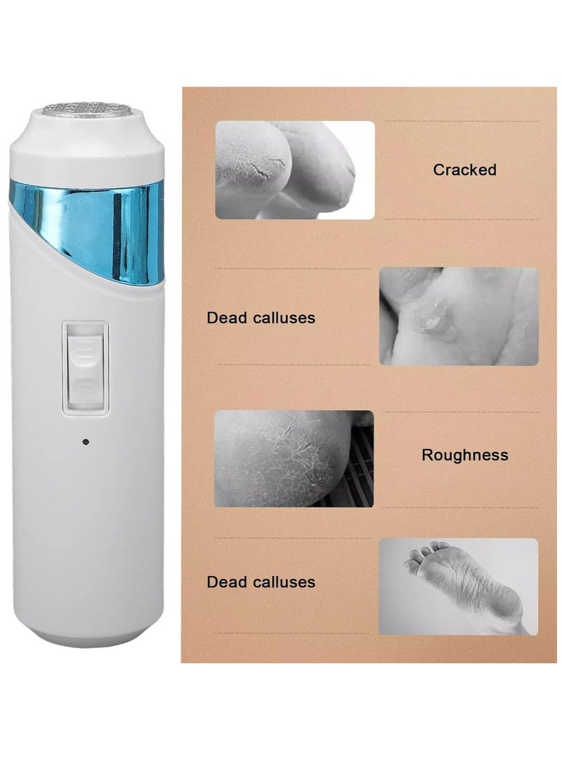 Electric Foot Scrub, Portable Foot Scrubber for Dead Skin and Calluses, USB Rechargeable Battery, Cordless and 2 Adjustable Speeds, Interchangeable Grinding Heads for Convenient Personal Care - Image 2