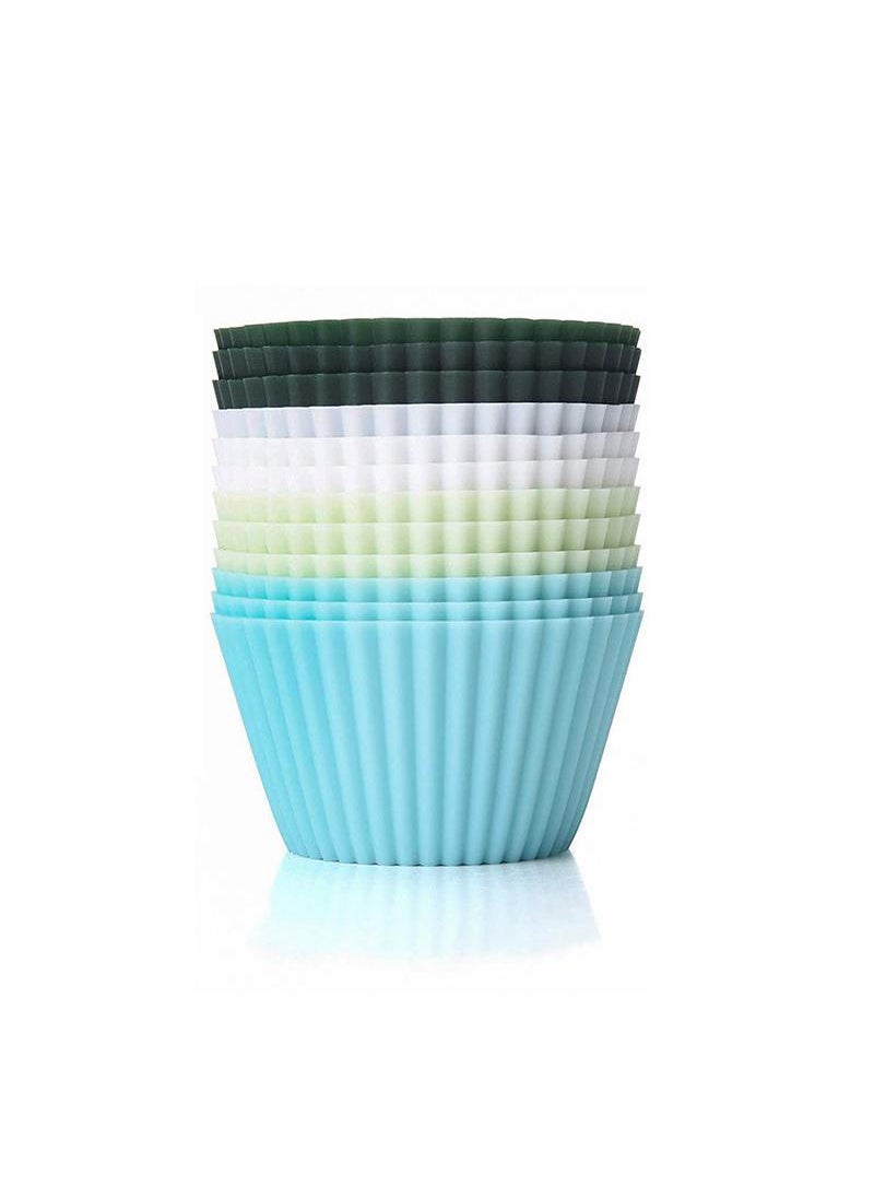 Generic - 24pcs Mafen Cup Silicone Egg Tart Mold Cake Cup Holder Baking Mold - Image 1